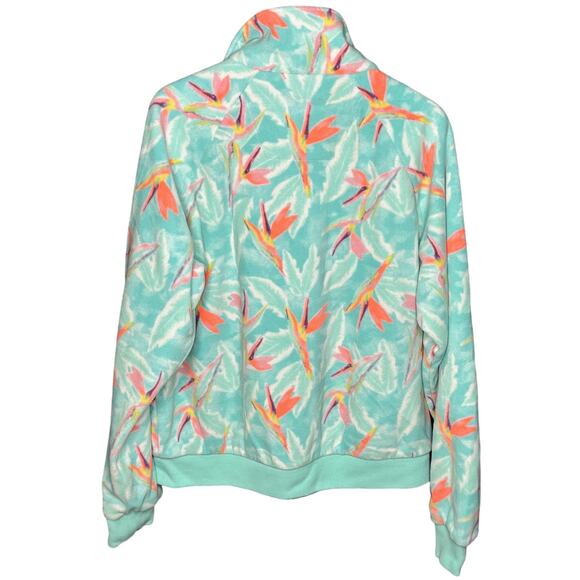 Chubbies Women's Unisex Bird Of Paradise Print Fleece Full-Zip Jacket Size Large - Picture 2 of 10